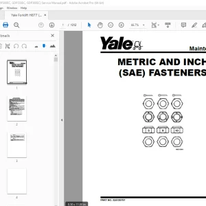 Yale Forklift H877 (GDP300EC, GDP330EC, GDP360EC) Service Manual PDF