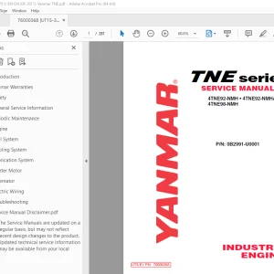 Yanmar 4TNE92-NMH 4TNE92-NMHA 4TNE98-NMH Series Service Manual PDF