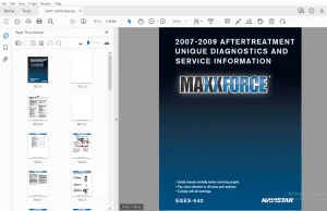 2007-2009 MAXXFORCE AFTERTREATMENT UNIQUE DIAGNOSTICS & SERVICE INFORMATION - PDF