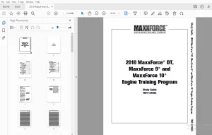 2010 MaxxForce DT, 9 & 10 Engine Training Program Manual - PDF