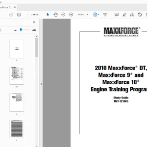 2010 MaxxForce DT, 9 & 10 Engine Training Program Manual - PDF