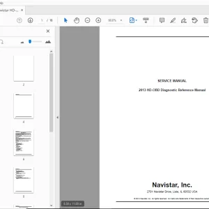 2013 Navistar HD-OBD Diagnostic Reference Manual Service Manual - PDF