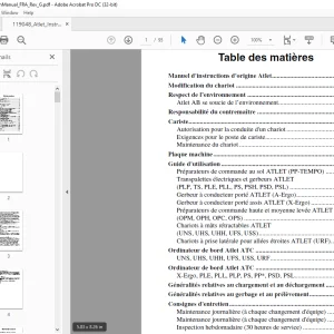 Atlet Forklift O SERIES Manuel d'instructions - PDF DOWNLOAD