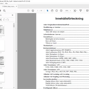 Atlet Forklift P Series PP ALINSTRUKTIONSHANDBOK - PDF DOWNLOAD