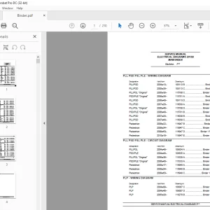 Atlet Forklift PLL PSD PSL PLE ELECTRICAL DIAGRAMS Manual 2013B
