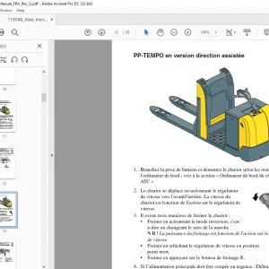 Atlet Forklift PP-TEMPO MANUEL D'INSTRUCTIONS - PDF DOWNLOAD