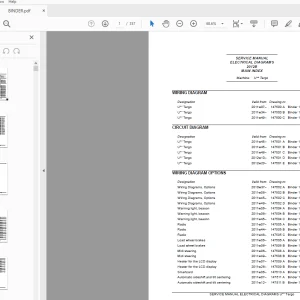 Atlet Forklift UHD Tergo Series ELECTRICAL DIAGRAMS Manual