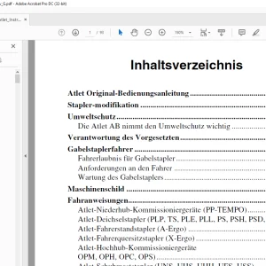 Atlet Forklift U'S AC SERIES Bedienungsanleitung - PDF DOWNLOAD