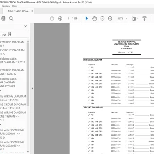 Atlet Forklift U'S AC SERIES ELECTRICAL DIAGRAMS Manual - PDF DOWNLOAD