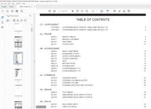 BYD Forklift ECB16 ECB18 PARTS MANUAL PM-ECB202016003 PDF