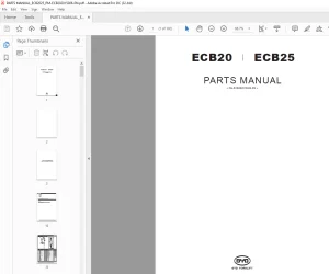BYD Forklift ECB20 ECB25 PARTS MANUAL ECB202015006 - PDF DOWNLOAD