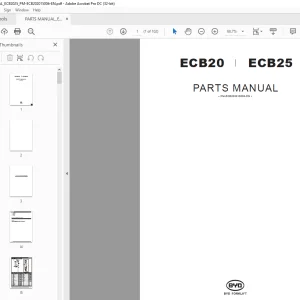 BYD Forklift ECB20 ECB25 PARTS MANUAL ECB202015006 - PDF DOWNLOAD