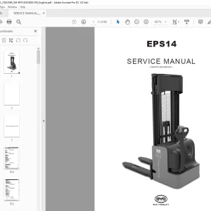 BYD Forklift EPS14 SERVICE MANUAL EPS142016002 - PDF DOWNLOAD