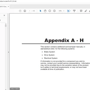 Bendi Forklift IV Service Appendix Manual - PDF DOWNLOAD