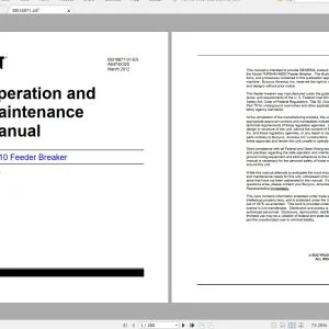CAT Feeder Breaker 2.33GB Operation & Maintenance Manuals PDF - Complete Set