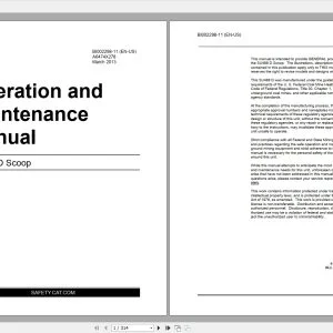 CAT Scoop 2.23GB Models Operation & Maintenance Manuals PDF - COMPLETE SET