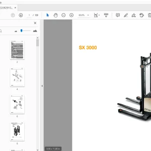 CROWN FORKLIFT SX 3000 PARTS MANUAL - PDF DOWNLOAD