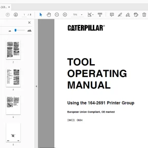 Caterpillar 164-2691 Printer Group Operating Manual - PDF DOWNLOAD