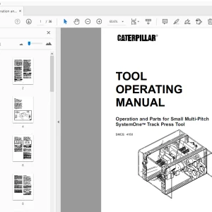 Caterpillar Small Multi-Pitch SystemOne Track Press Tool Operating Manual - PDF