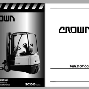 Crown Forklift 3,38GB PDF Service Part Manual - Complete Set - DOWNLOAD