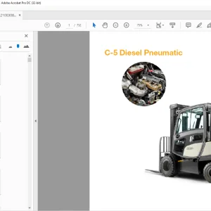 Crown Forklift C-5 Diesel Pneumatic Parts Manual - PDF DOWNLOAD