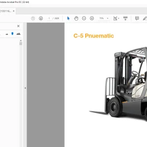 Crown Forklift C-5 Engine Diesel Pneumatic Parts Manual 4024AN20 PDF