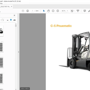 Crown Forklift C-5 Engine Diesel Pneumatic Parts Manual 4024AN25 - PDF DOWNLOAD