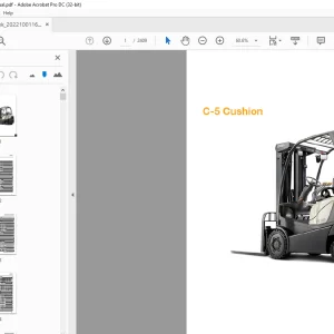 Crown Forklift C-5 cushion Engine Parts Manual 4024AN20 - PDF DOWNLOAD