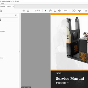 Crown Forklift DualMode T Service Manual - PDF DOWNLOAD