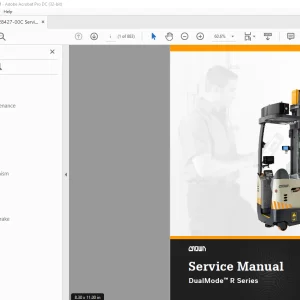 Crown Forklift DualMode™ R Series Service Manual  - PDF DOWNLOAD