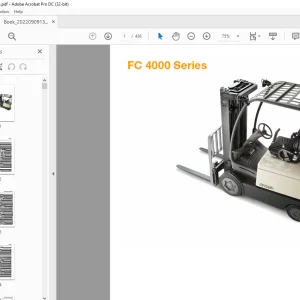 Crown Forklift FC 4000 Series Parts Manual - PDF DOWNLOAD