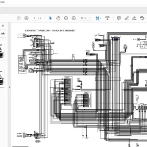 Crown Forklift MAX50 AX50 EPA TORQFLOW – GASOLINE ENGINES WIRING SCHEMATIC MANUAL