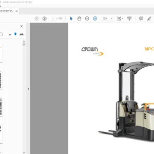 Crown Forklift MPC 3000 Parts Manual - PDF DOWNLOAD