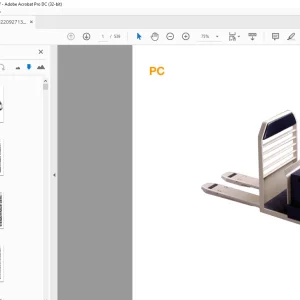 Crown Forklift PC Parts Manual - PDF DOWNLOAD