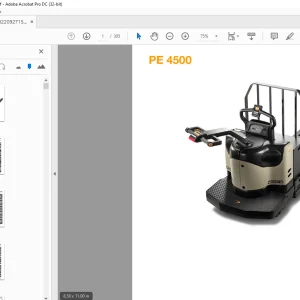 Crown Forklift PE 4500 AC Parts Manual - PDF DOWNLOAD