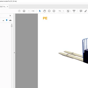 Crown Forklift PE Parts Manual - PDF DOWNLOAD