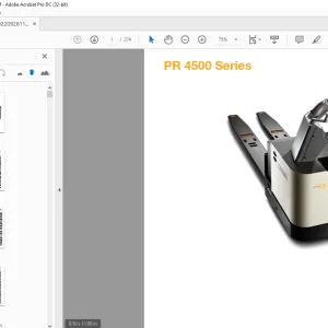 Crown Forklift PR 4500 Series Parts Manual - PDF DOWNLOAD