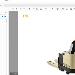 Crown Forklift PR Parts Manual - PDF DOWNLOAD
