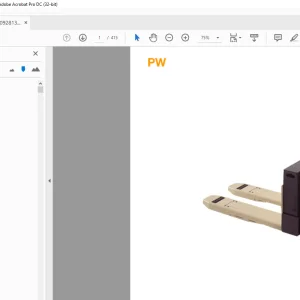 Crown Forklift PW Parts Manual - PDF DOWNLOAD