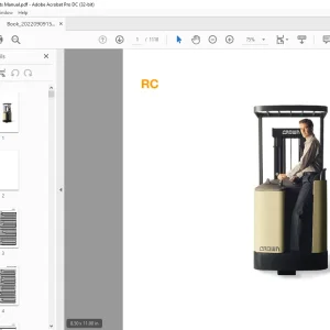 Crown Forklift RC Parts Manual - PDF DOWNLOAD