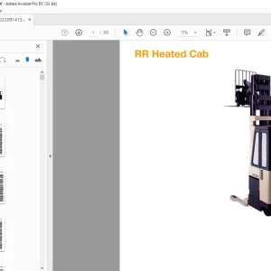 Crown Forklift RR HEATED CAB Parts Manual - PDF DOWNLOAD