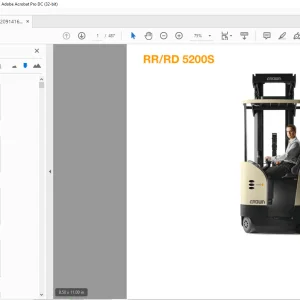 Crown Forklift RR/RD 5200S Parts Manual - PDF DOWNLOAD