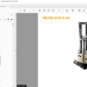 Crown Forklift RR/RD 5700 S AC Parts Manual - PDF DOWNLOAD