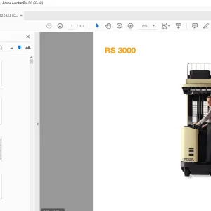 Crown Forklift RS 3000 Parts Manual - PDF Download