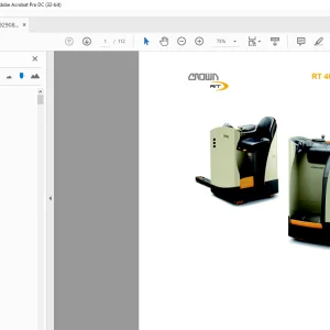 Crown Forklift RT 4000 Parts Manual - PDF DOWNLOAD