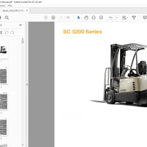 Crown Forklift SC 5200 Parts Manual - PDF DOWNLOAD