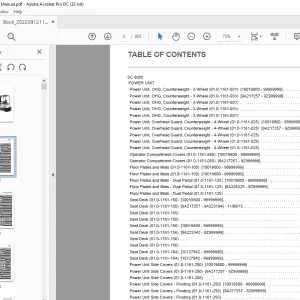 Crown Forklift SC 6000 Series Parts Manual - PDF DOWNLOAD
