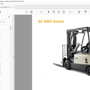 Crown Forklift SC 6200 Series Parts Manual – PDF DOWNLOAD