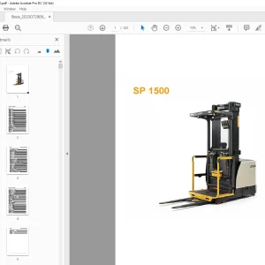 Crown Forklift SP 1500 Parts Manual - PDF DOWNLOAD