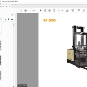 Crown Forklift SP 3000 Parts Manual - PDF Download